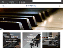 Tablet Screenshot of pianoforte.com.au